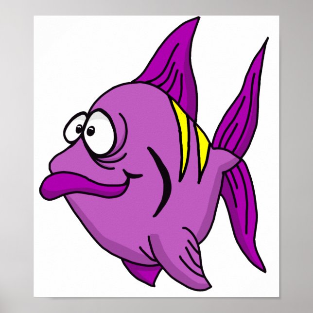 Purple Fish Poster (Front)