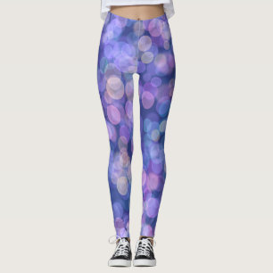 Purple Floating Colour Leggings