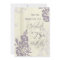 Purple Floral 75th Birthday Party Invitation Cards