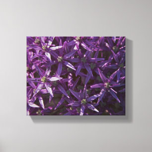 Purple Floral Bloom Wrapped Canvas