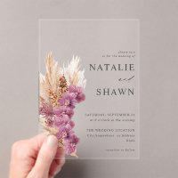 Purple Floral Boho Wedding