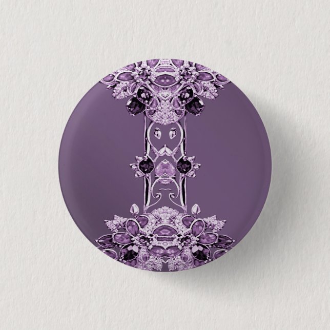  Purple Floral Button (Front)