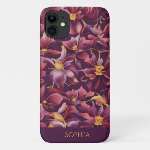 Purple Floral- Case-Mate iPhone Case