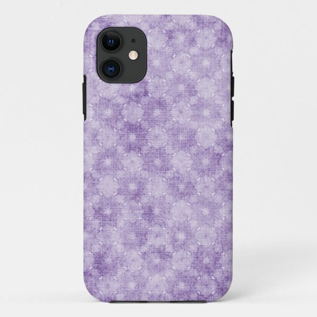 Purple Floral Case-Mate iPhone Case (Back)
