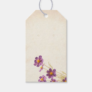 Purple Floral Custom Jewellery Display Hang Tags