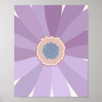 Purple Floral Daisy