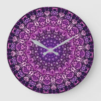 Purple Floral Damask Pattern