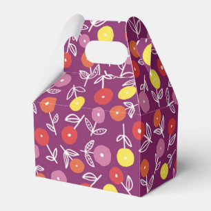Purple Floral Ditsy Party / Wedding Favour Box