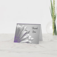Purple Floral Highlights Thank You