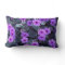Purple Floral Lumbar Pillow