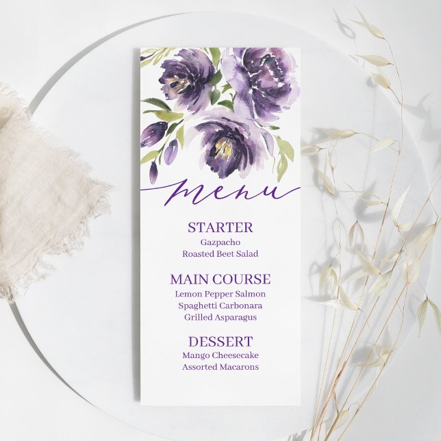 Purple Floral Menu (Creator Uploaded)