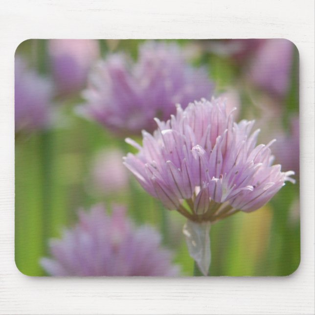 Purple Floral Mousepad (Front)