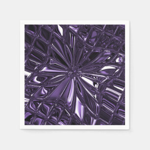 Purple Floral Napkins