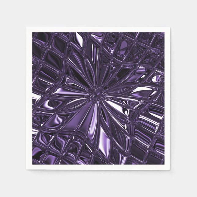 Purple Floral Napkins (Front)