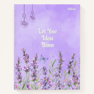 Purple Floral Notebook