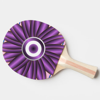 Purple Floral Pattern Modern Abstract Flower Desig Ping Pong Paddle