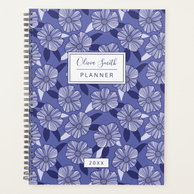 Purple Floral Pattern Planner (Front)