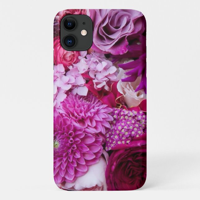 Purple Floral Phone Case (Back)