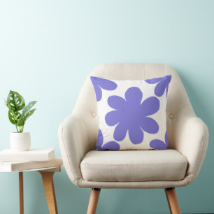 Purple Floral Pillow