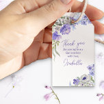 Purple Floral Quinceanera Thank You Gift Tags<br><div class="desc">Purple Floral Quinceanera thank you gift tags,  personalised with handwritten script and watercolor flowers in shades of purple lilace lavender blue. Please browse my Purple Peri Floral collection for co-ordinating invitations,  stationery and day-of-event decor or,  message me to create the templates you need.</div>