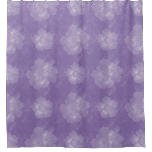 Purple Floral Shower Curtain
