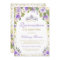 Purple Floral Sparkle Quinceanera 15th Birthday