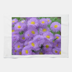 Purple Floral Tea Towel