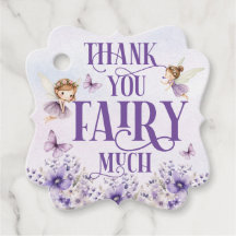 Purple Floral Thank You Fairy Much
