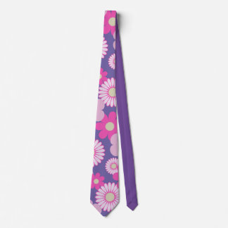 Purple Floral Tie for Him