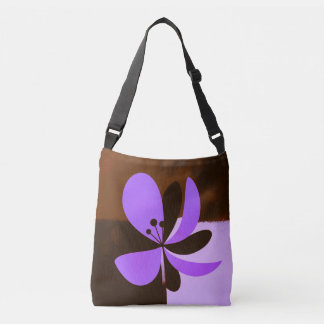 Purple Floral Tote Bag – Bold Modern Flower Design