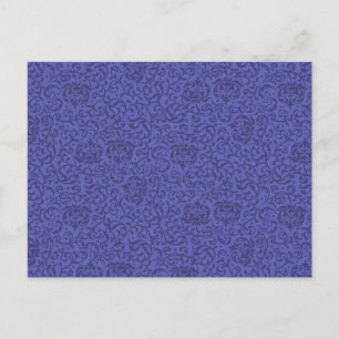 Purple Floral Tudor Gardens Damask Postcard