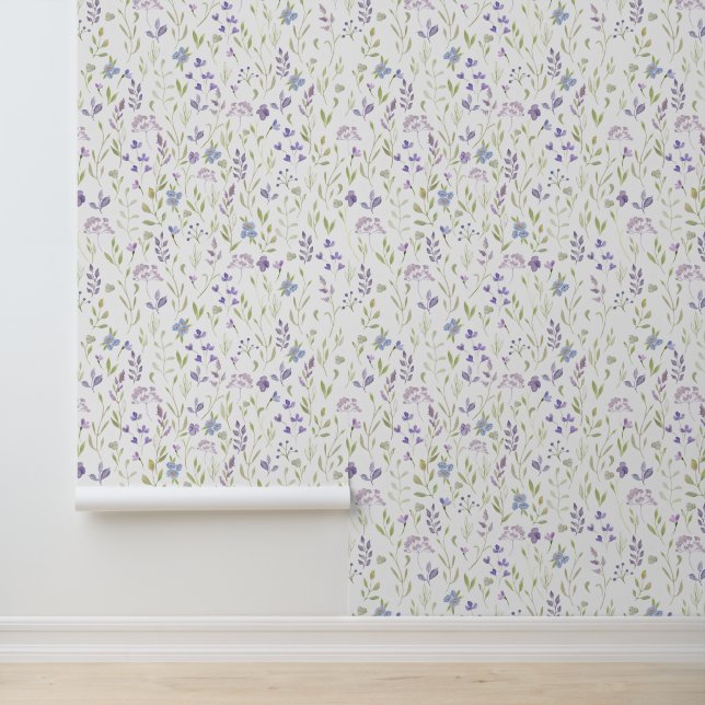 Purple Floral Wallpaper (Application)