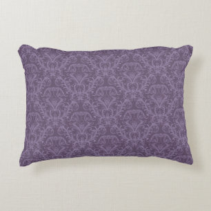 Purple floral wallpaper 2 decorative cushion
