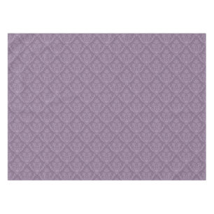 Purple floral wallpaper tablecloth