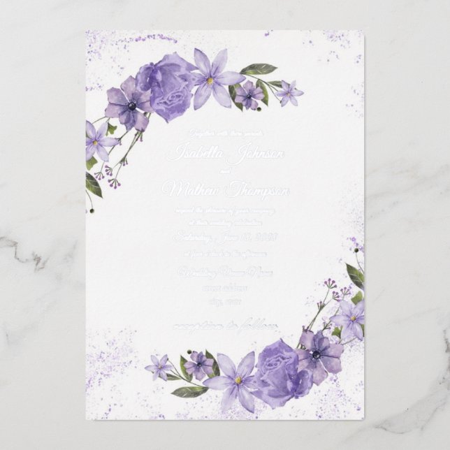 Purple Floral Wedding (Front)