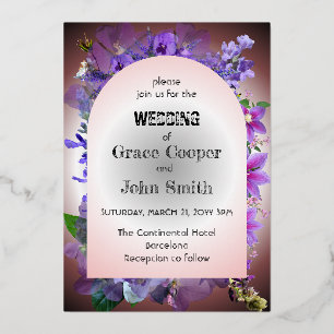 Purple Floral Wedding