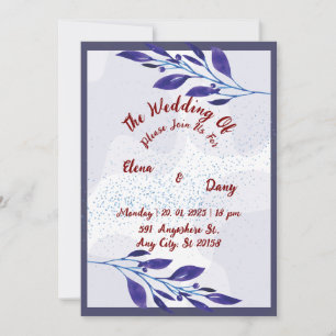 Purple Floral Wedding Invitation: A Dreamy  Holiday Card