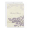 Purple Floral Wedding Invitation Card