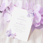 Purple Floral Wedding Watercolor Stunning  Invitation<br><div class="desc">Purple Floral Wedding Watercolor Stunning Invitation

See matching collection in our Niche and Nest Store</div>