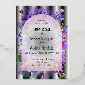 purple floral with illusionary background