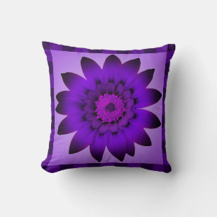 Purple Flower Artwork - Pillow