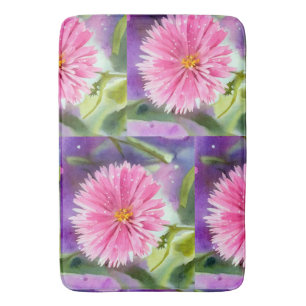 Purple Flower Bath Mat