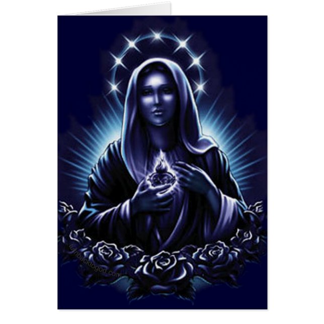 Purple Flower Blessed Virgin Mary (Front)