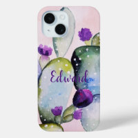 Purple Flower Cactus (Nopal)