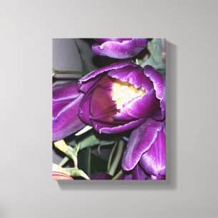 Purple flower canvas print