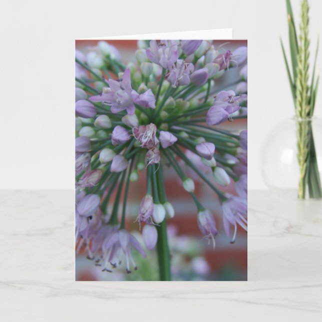 Purple Flower Card (Front)