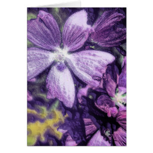 Purple Flower Card