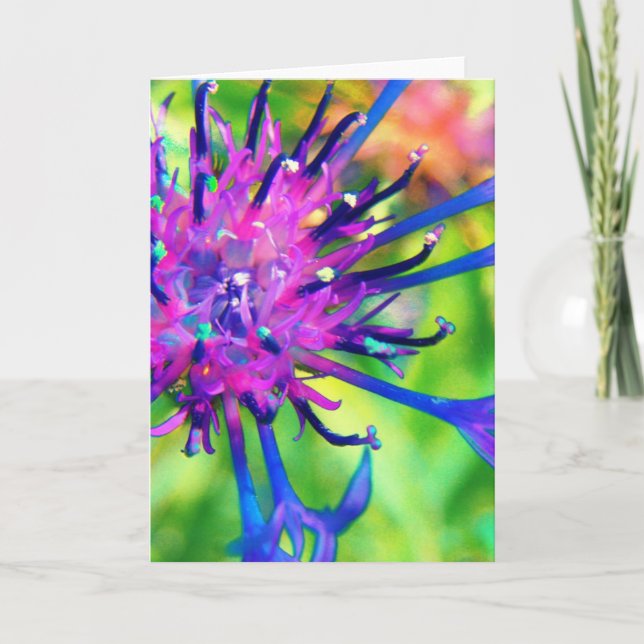 Purple Flower Card (Front)