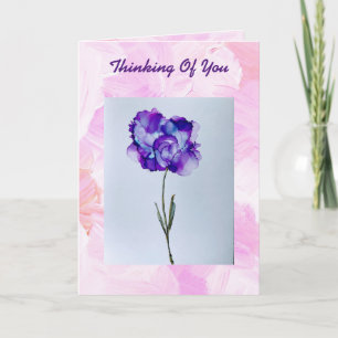 Purple Flower  Card