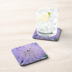 Purple flower coaster